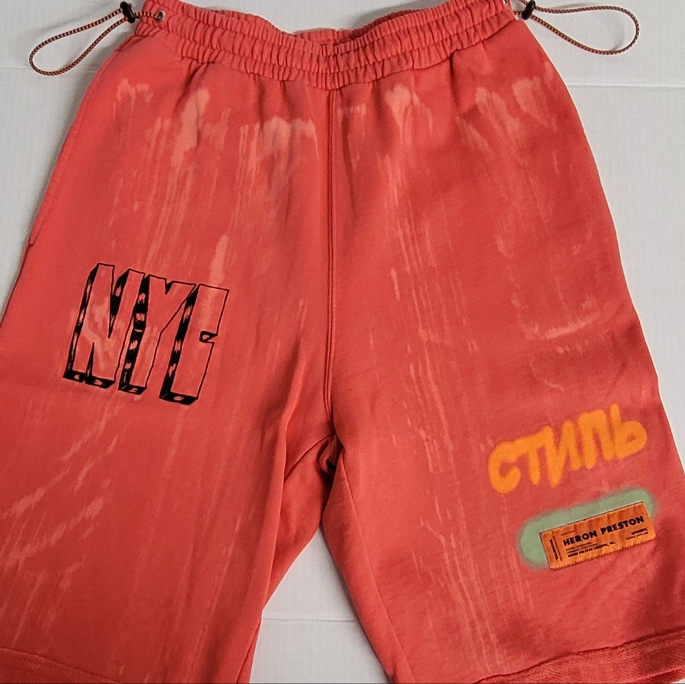 Heron Preston Fuschia Shorts